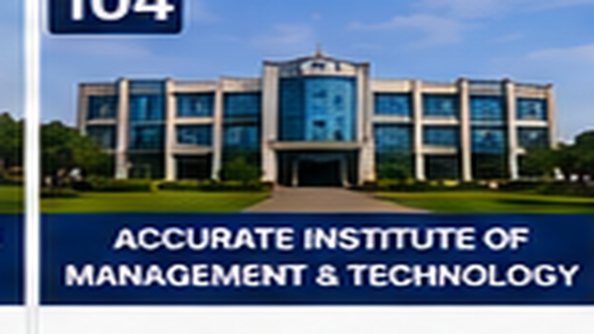 ACCURATE INSTITUTE OF MANAGEMENT & TECHNOLOGY banner