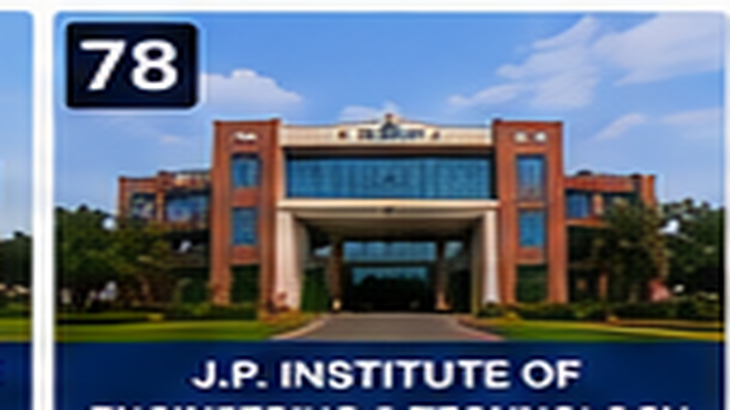 J.P..INSTITUTE OF ENGINEERING & TECHNOLOGY banner