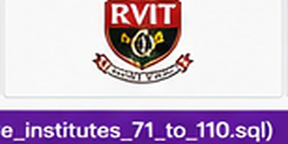 R.V.INSTITUTE OF TECHNOLOGY