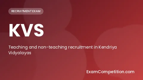 KVS Recruitment preparation