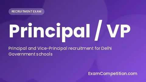 UPSC Principal Vice Principal preparation