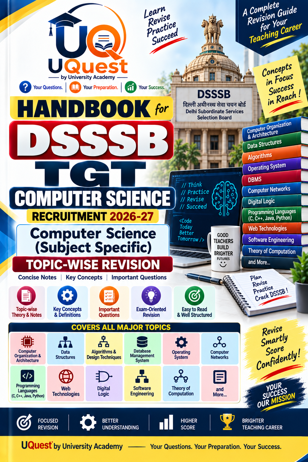 DSSSB Handbook of Computer Science Subject Specific | Complete Revision Guide | UQuest