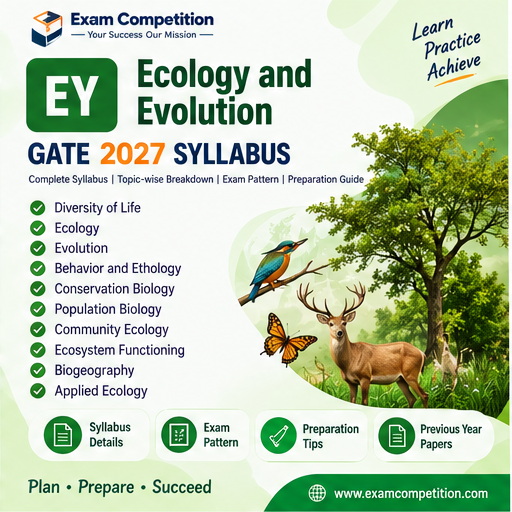 GATE Ecology and Evolution Syllabus 2027: Complete EY Syllabus and Topics